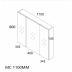 Mirror Cabinet Maize 1100mm - MC1100 - White